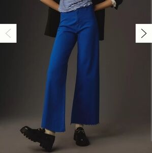 Pistola Penny High-Rise Crop Wide-Leg Jeans women's 26 blue Anthropologie‎